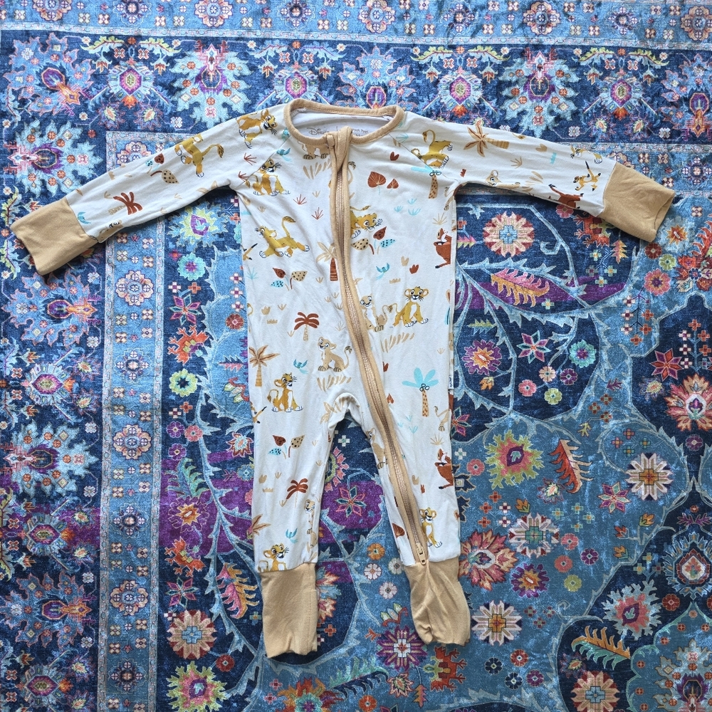 Little Sleepies Sleeper Lion King 0-3 months Like New